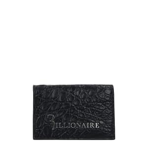 Billionaire Italian Couture Blue Crocodile Cardholder