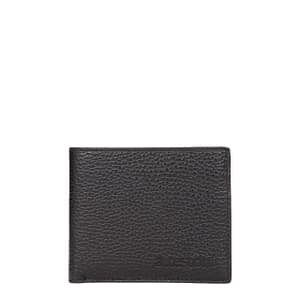 Testoni Black Leather Wallet