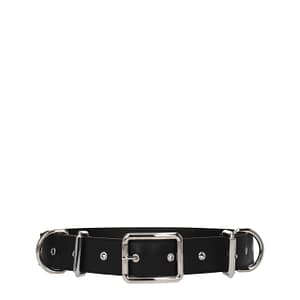 Moschino Black Leather Belt