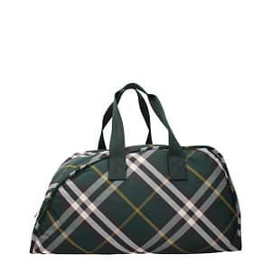 Burberry Green Fabric Luggage And Travel