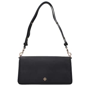 Tory Burch Black Leather Shoulder Bag
