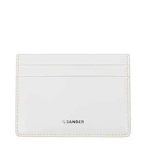 Jil Sander White Leather Cardholder