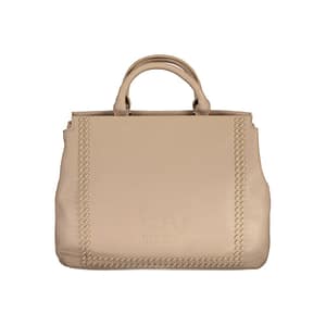 BYBLOS Beige Polyurethane Women Handbag