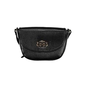 La Martina Black Polyurethane Women's Shoulder Bag
