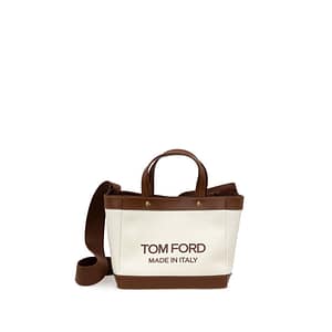 Tom Ford Beige Cotton Tote Bag