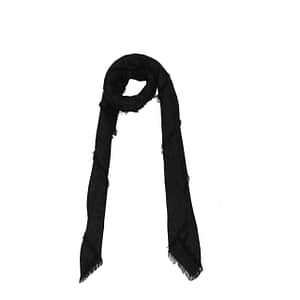 Balmain Black Viscose Foulard