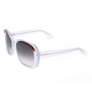 Italia Independent White Acetate Sunglasses