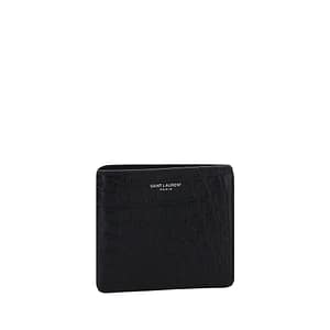 Saint Laurent Black Calf Leather Bos Taurus Wallet