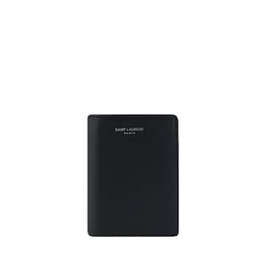 Saint Laurent Black Calf Leather Bos Taurus Wallet