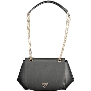 Guess Jeans Nero Poliuretano Women Handbag