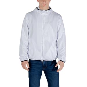 EA7 Emporio Armani White Polyester Shell Jacket