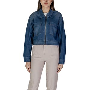 Replay Blue Cotton Denim Jacket