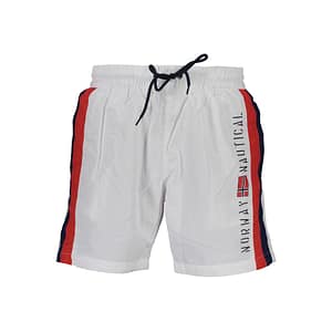 Norway 1963 White Polyamide Men's Swim Boxer