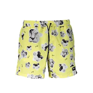 Karl Lagerfeld Yellow Polyester Men Swim Boxer