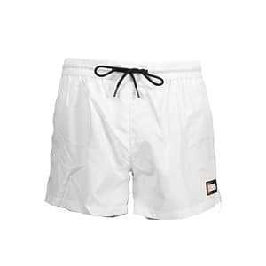 Karl Lagerfeld Bianco Polyester Men's Swim Boxer