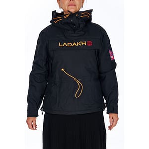 Ladakh Black Polyester Women Jacket