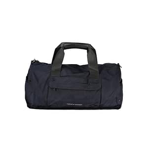 Tommy Hilfiger Blue Polyester Men's Bag with Adjustable Shoulder Strap