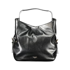 Twinset Black Polyurethane Women Hobo Bag