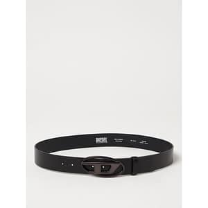Diesel Black Leather Regular Belt