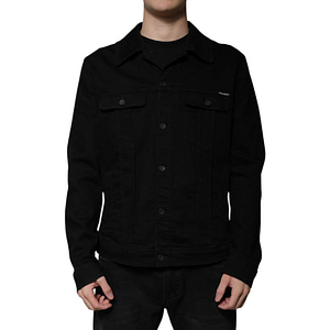 Dolce & Gabbana Black Cotton Denim Jacket
