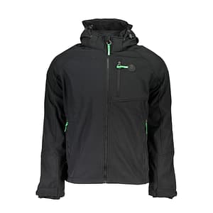 Gianmarco Venturi Black Polyester Men's Jacket