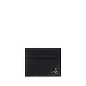 Prada Black Calf Leather Bos Taurus Wallet
