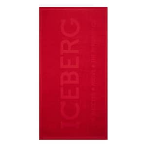 Iceberg Red Cotton Men Beach Towel