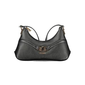 Guess Jeans Nero Poliuretano Women Shoulder Bag