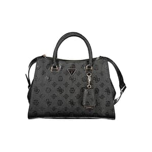 Guess Jeans Nero Poliuretano Woman Handbag