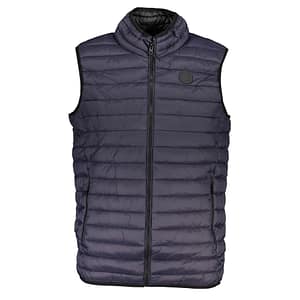 Gianmarco Venturi Blu Poliammide Men's Gilet