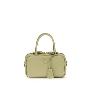 Prada Bicolor Calf Leather Bos Taurus Handbag