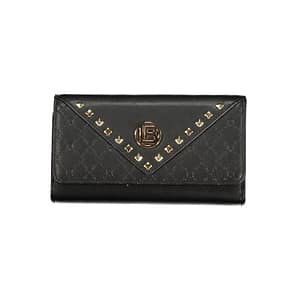Laura Biagiotti Black Polyurethane Women Wallet