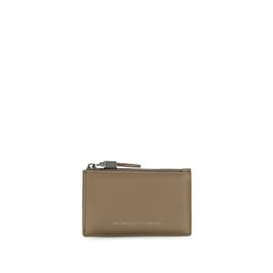 Brunello Cucinelli Beige Calf Leather Bos Taurus Wallet
