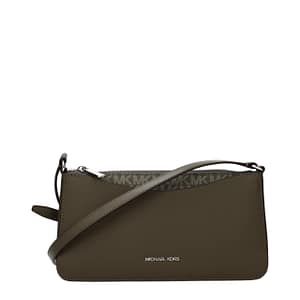 Michael Kors Green Fabric Crossbody Bag