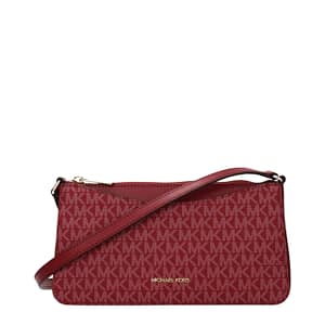 Michael Kors Red Fabric Crossbody Bag