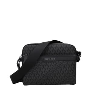 Michael Kors Black Fabric Crossbody Bag