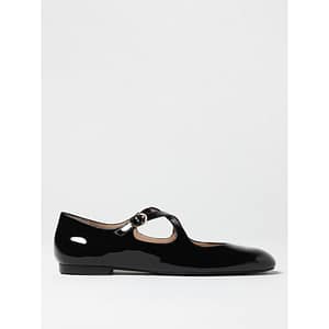 Stuart Weitzman Black Patent Leather Ballet Flats