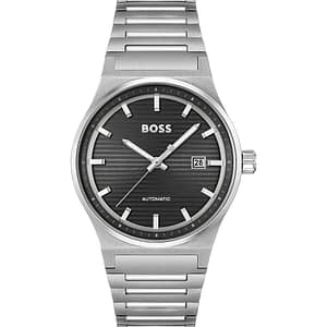 Hugo Boss Gray Stainless Steel Dress Watch