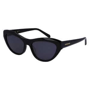 Ferragamo Black Acetate Sunglasses