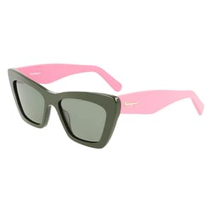 Ferragamo Bicolor Acetate Sunglasses