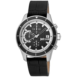Just Cavalli Black Leather Watch