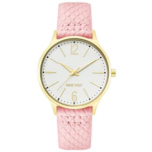 Nine West Multicolor Leather Dress Watch