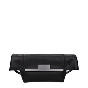 Max Mara Black Leather Shoulder Bag