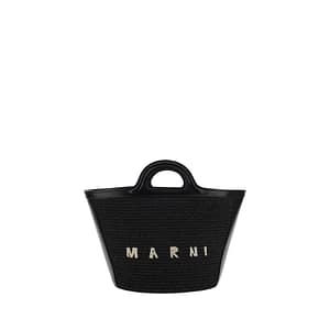 Marni Black Cotton Shoulder Bag