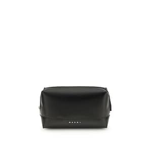 Marni Black Calf Leather Bos Taurus Shoulder Bag