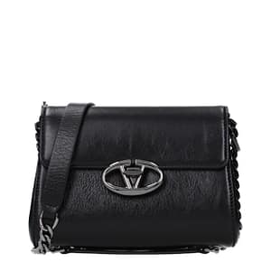 Valentino Garavani Black Leather Crossbody Bag