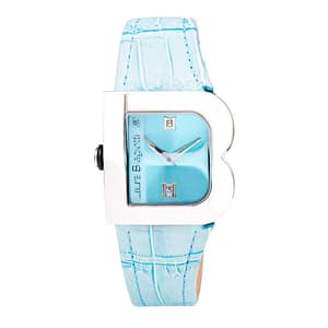 Laura Biagiotti Blue Leather Dress Watch