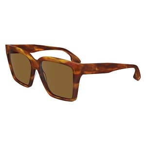 Victoria Beckham Brown Acetate Sunglasses