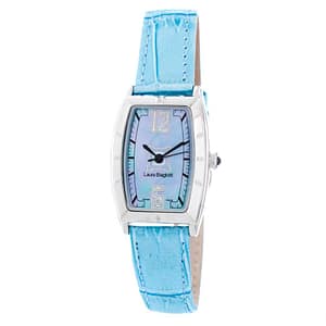Laura Biagiotti Blue Leather Dress Watch