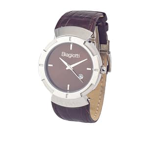 Laura Biagiotti Brown Leather Dress Watch